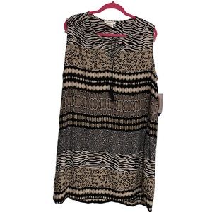 Beach Lunch Lounge Women's Animal Print NWT‎ Tassled Beach Dress XXL